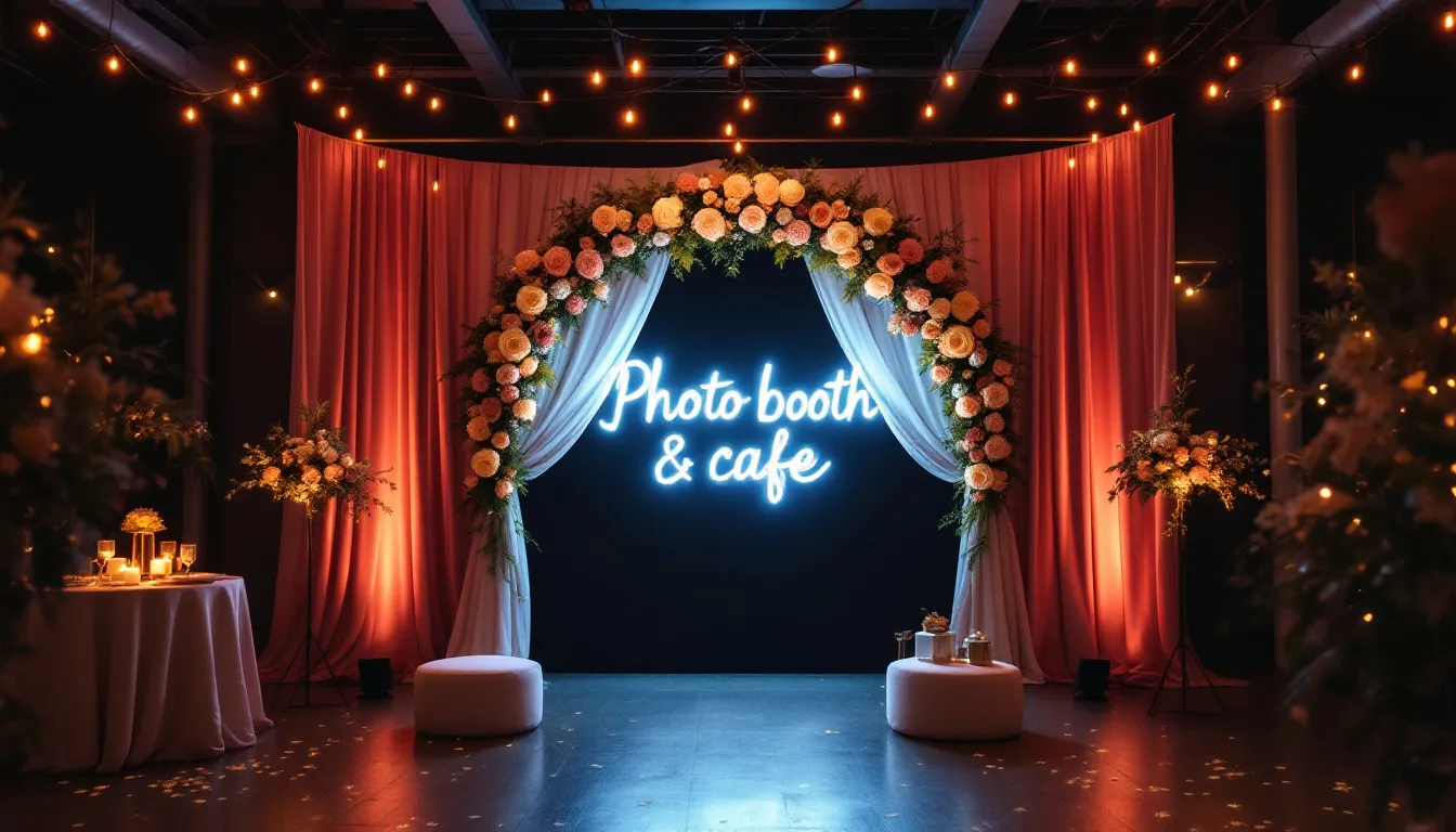 Indy Photo Fun booth at an Indianapolis wedding reception